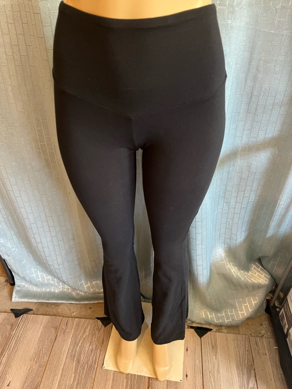 Feathers Black Stretch Top with Branded Tag